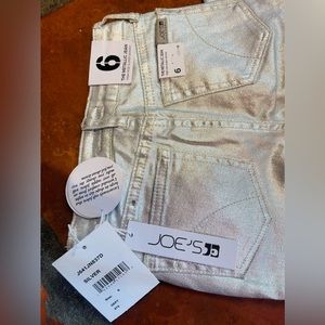 Silver metallic Joe’s Jeans size 6